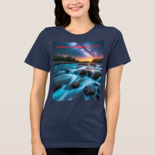 Sonhos do Rio Celestial - Abstrato Sunset & Starry