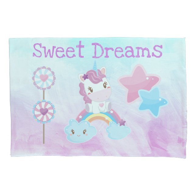 Sonhos Doces Unicórnio Kawaii Arco-íris Nuvem (Frente)