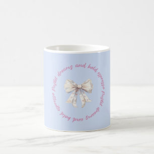 Sonhos Pastéis e Café Caneca de Café Estética