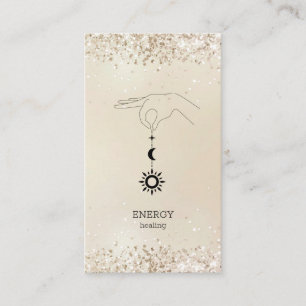 Sonne Mond Glitter Cartão de visita