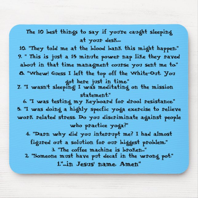 Sono travado Mousepad (Frente)