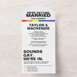 Sons de Casamento Diversão Gay Arco-íris Orgulho
