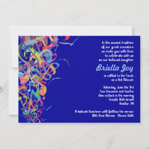 SONS DO Bar TORAH Mitzvah Convite