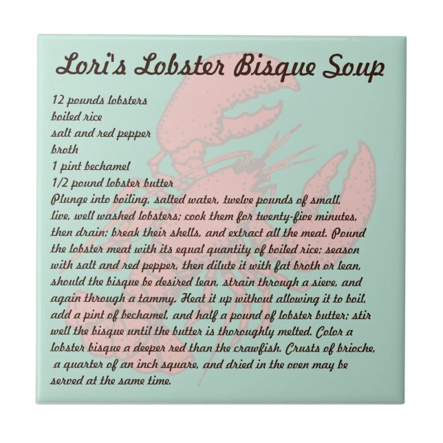 Sopa da sopa de langosta de Lori (Frente)