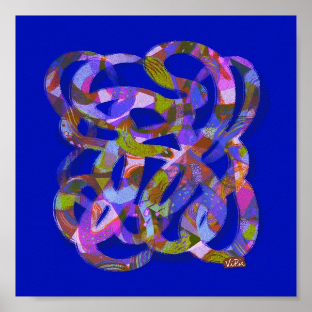 Sopa Espacial de poster de abstrato art 1 (Frente)