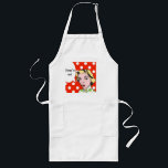 Sopa no avental<br><div class="desc">Características deste design do avental do divertimento um desenho do pop art de uma mulher que veste bolinhas verdes e brancas com uma bolha do discurso que diga, "sopa sobre!" Aumentou as sobrancelhas, cabelo perfeitamente coifed e os lábios vermelhos do rubi dão-lhe um ar competente. A mulher e a bolha...</div>