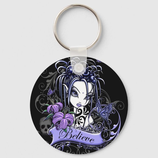 Sophia Lilly Acredita na Chaveiro de Fada de Flor (Frente)