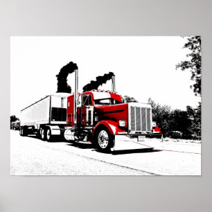 Soprando através de Poster Peterbilt