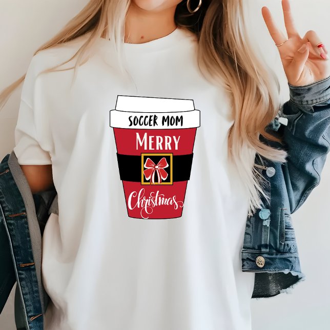Soquete Personalizado Mãe Camisa De Café De Natal (Personalized Soccer Mom Christmas Gift)