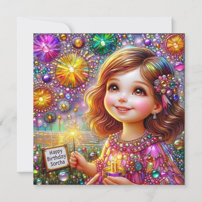 ~ SORCHA ~ Feliz Aniversário ~Fire Works Display ~ (Frente)