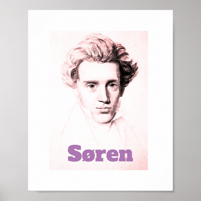 Søren Kierkegaard Poster (Frente)