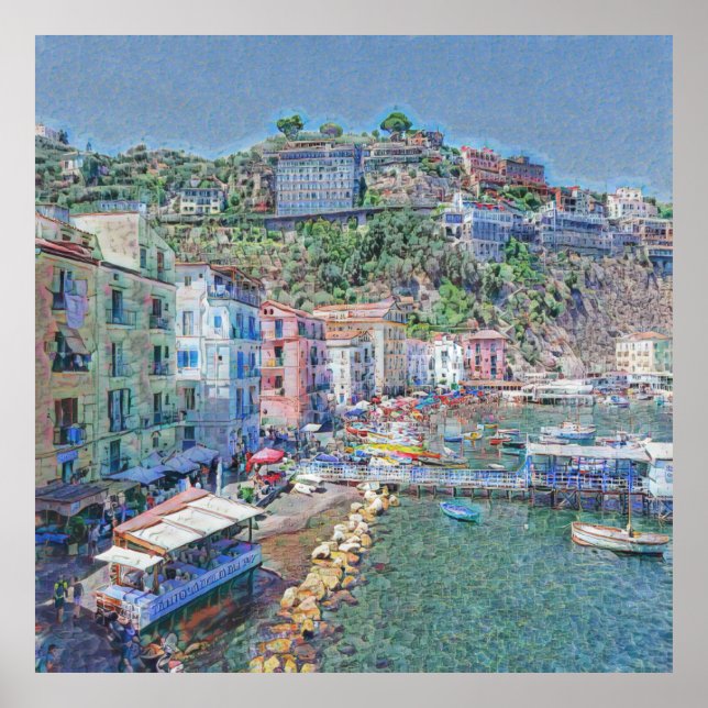 SORRENTO, Marina Grande, Poster (Frente)