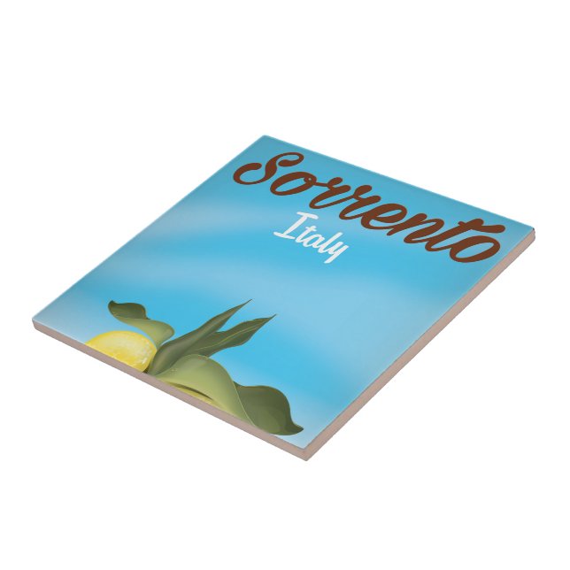 Sorrento para poster de viagens de férias italiano (Lateral)