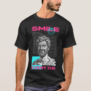 Sorria Da Camisa Gráfica Do Dia A Dia