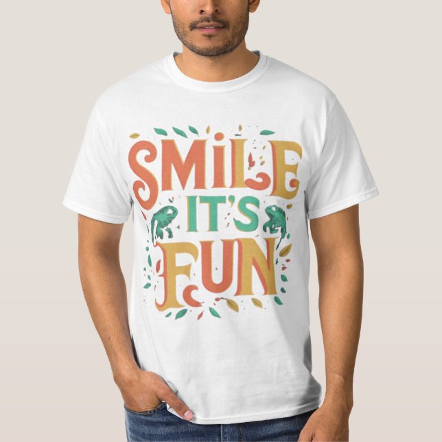 Sorria, é divertido - Camiseta de Vibes Reproduzív (Frente)