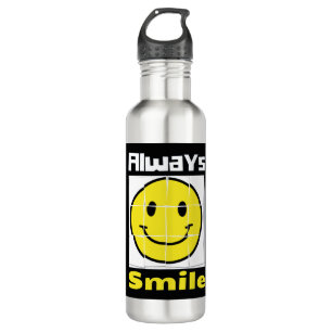 Sorria Emoji - garrafa de água de aço inoxidável