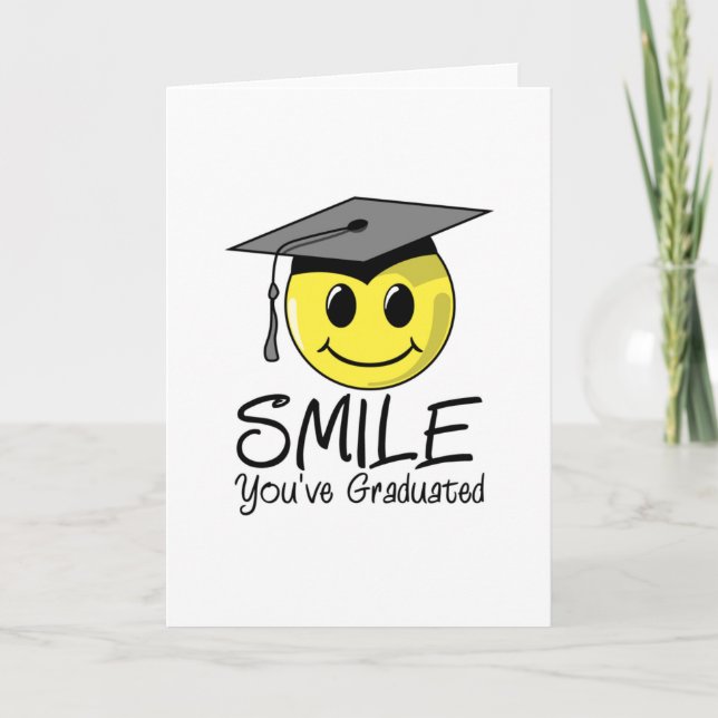 Sorria Emoji Você Graduou Cartões De Graduação (Frente)