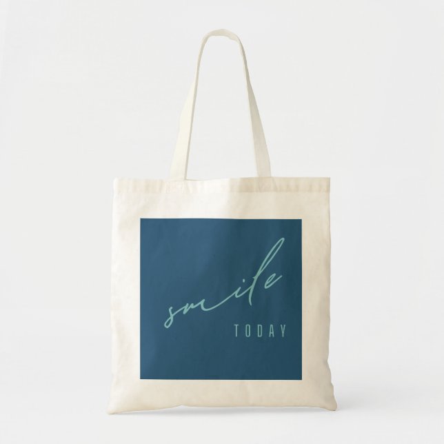 sorria hoje. Bolsas e sacos de compras (Frente)