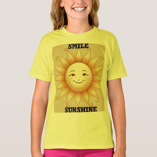 Sorria Sol - Camiseta Sol Feliz e Bonita (Frente)