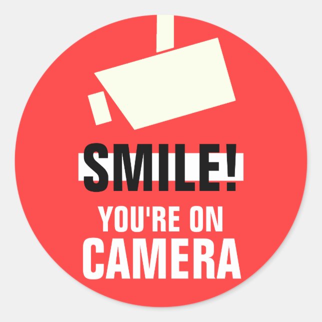 Sorria! Você está com adesivos de câmera (Frente)