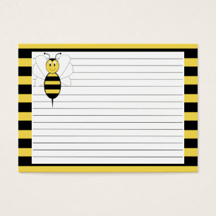 Sorrir Bumble o cartão da receita da abelha