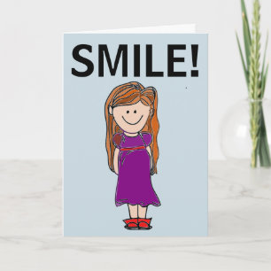 SORRIR! CARTÃO DE ANIVERSÁRIO DA GAROTA