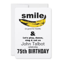 Sorrir é bom para a Saúde 75.º Convite de Aniversá