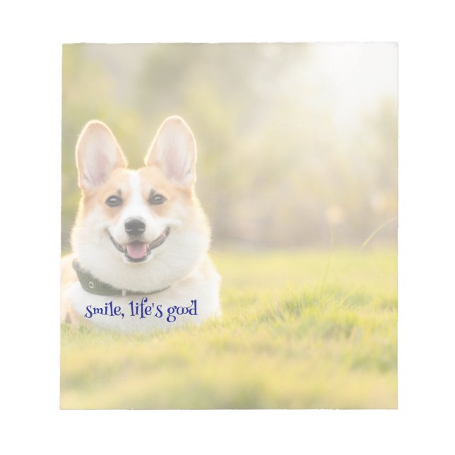 sorriso, bom bloco de notas da vida (Frente)