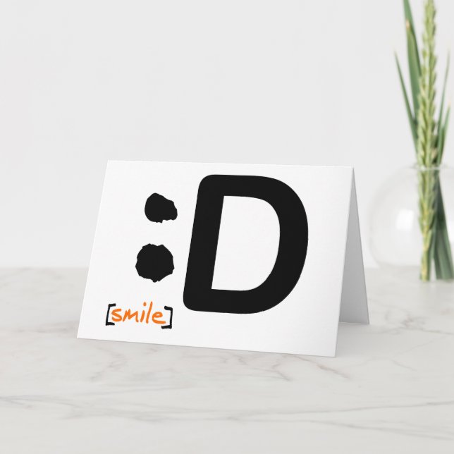 Sorriso… Cartão impressionante (Frente)