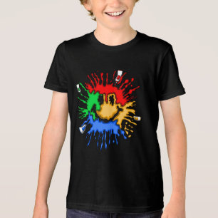 Sorriso do tubo de tinta
