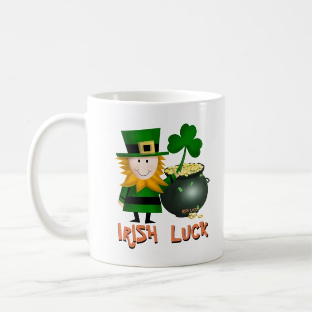 SORTE IRLANDESA, CANECA DE CAFÉ DA RUA PATRICKS (Esquerda)
