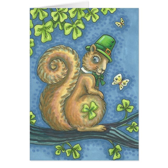 SORTE VITELOS DE CARTÃO DE GREETING SQUIRRECHAUN I (Frente)