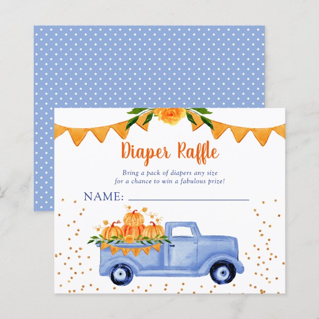 Sorteio de Fraldas Budget Blue Little Pumpkin (Frente/Verso)