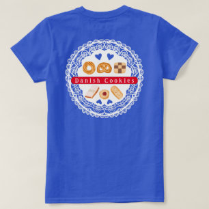 Sortidos de camisetas de biscoitos dinamarqueses e