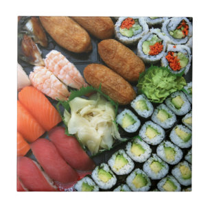 Sortimento de favoritos de sushi japonês