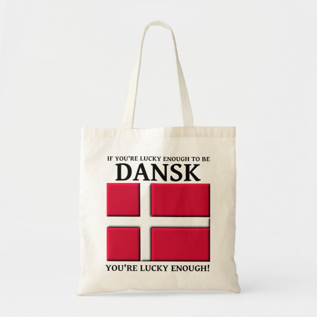 Sortudo o suficiente para ser Dansk Bolsa de mão d (Frente)