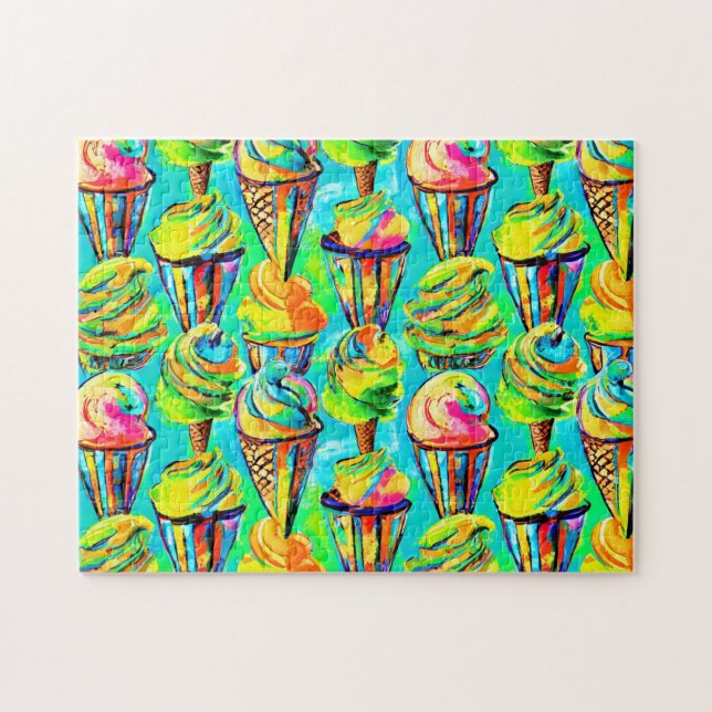 Sorvete Art 2 O quebra-cabeça Diário De Jigserra R (Horizontal)