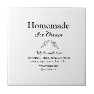 Sorvete caseiro adiciona ingredientes feitos com a