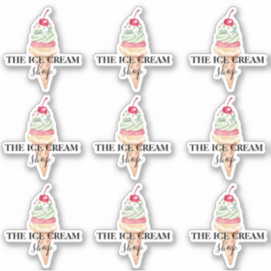 Sorvete Compro Etiquetas de logotipo