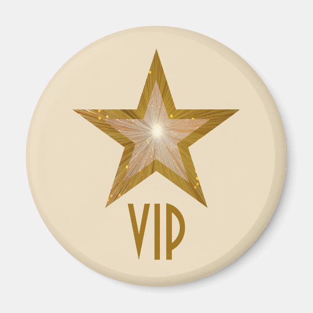 Sorvete de imã de geladeira "VIP" com estrelas "Do (Frente)