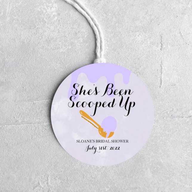 Sorvete de Lilás Chá de Noiva Adesivo Multiuso (Criador carregado)