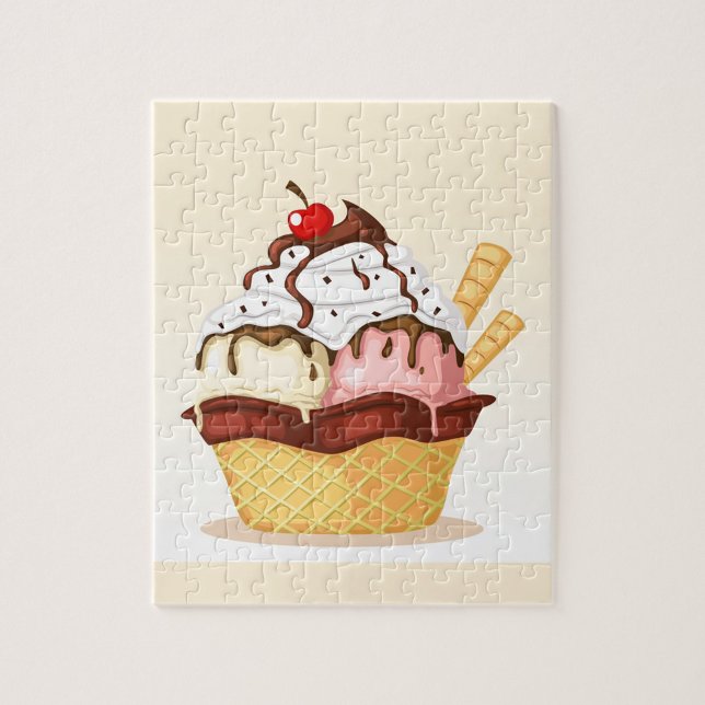 Sorvete delicioso Jigsee Quebra-cabeça (Creamy Ice Cream Jigsaw Puzzle!)