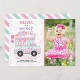 Sorvete Doce Um Convite De Caminhão De Sorvete De