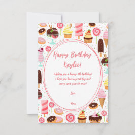 Sorvete Feliz Aniversário Meninas Doces E Bonitas