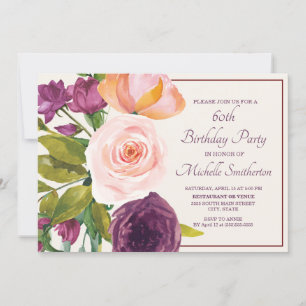 Sorvete Floral Rosa-Rosa 60º Aniversário