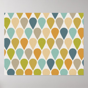 Sorvete Formas de Poster Arte do Meio-Século