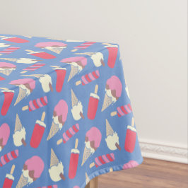 Sorvete gráfico e toalha de mesa