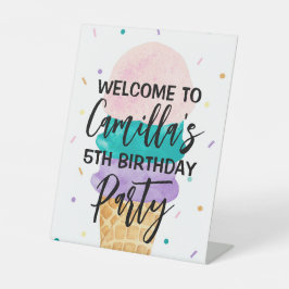 Sorvete Party Welcome to the Party Sign - Sundae