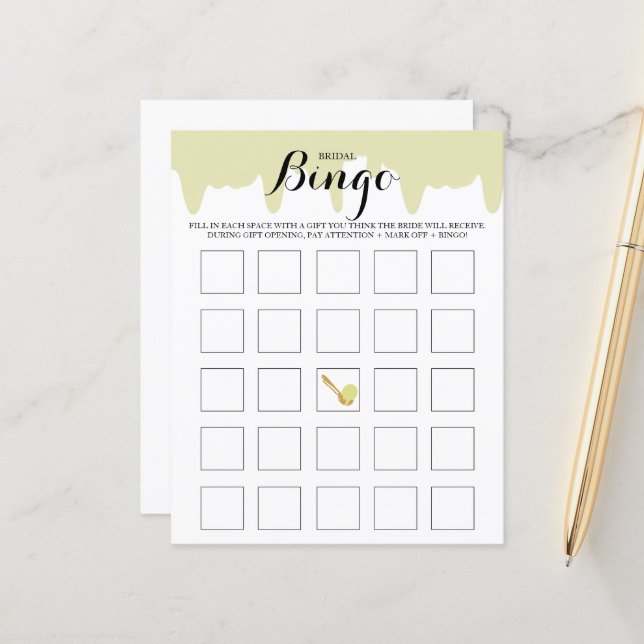 Sorvete Social Pistachio Bridal Bingo (Frente/Verso In Situ)