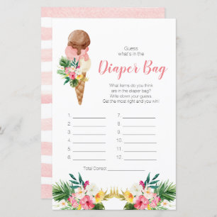 Sorvete tropical adivinha o que há na Fralda?